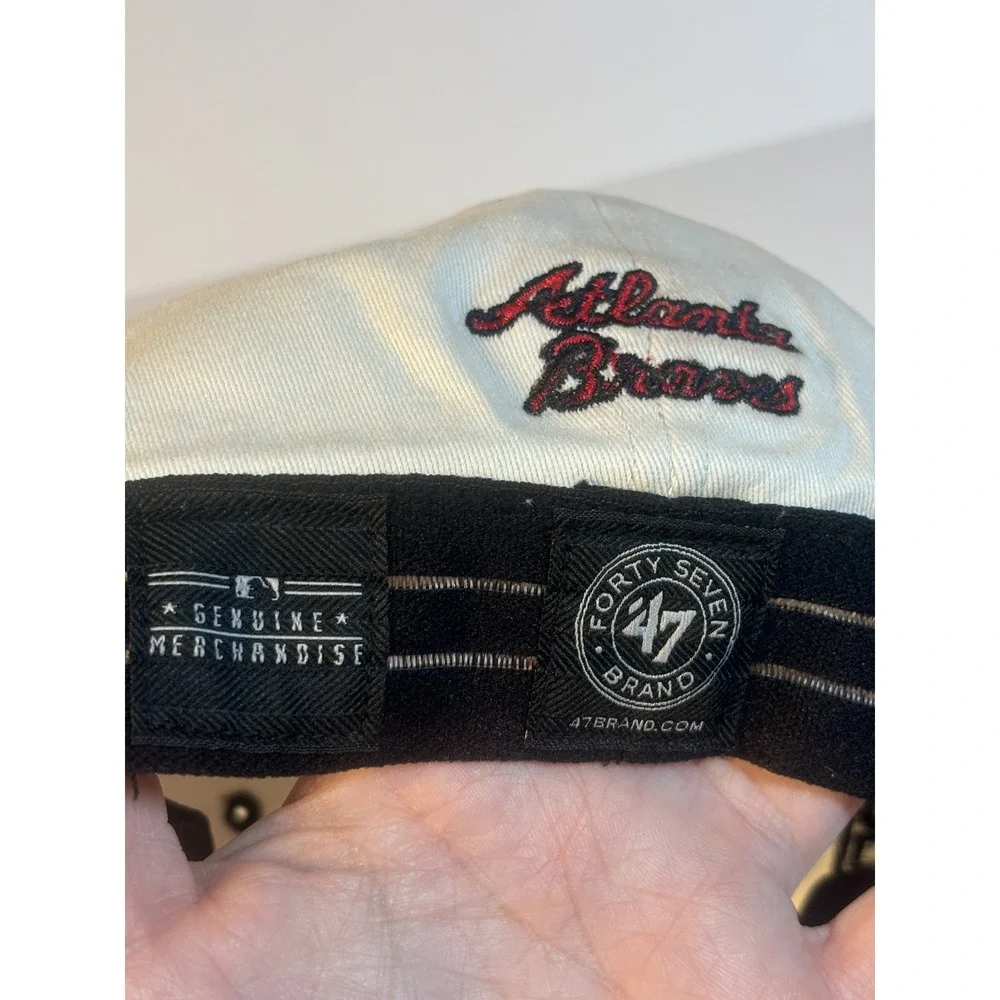 Atlanta Braves‎ Spring Training Hat Stretch 47 Forty Seven White Baseball Cap